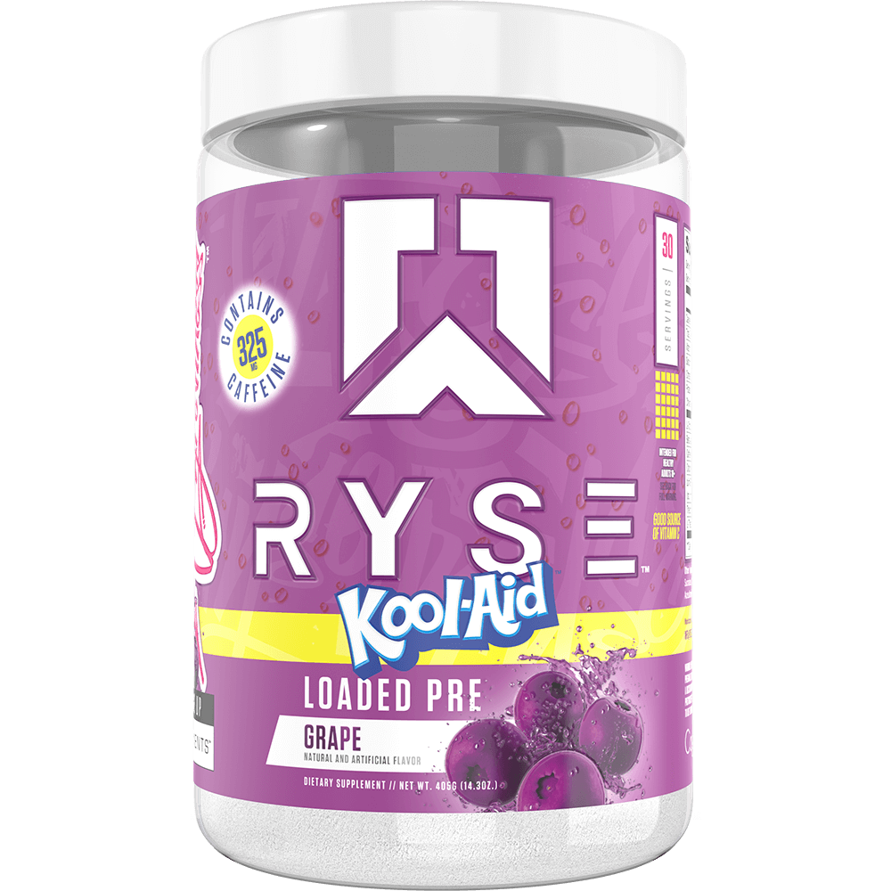 Ryse Loaded Pre - 30 Servings Kool-Aid Grape