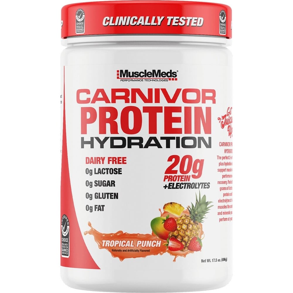 MuscleMeds Carnivor Protein Hydration - 1lb Tropical Punch