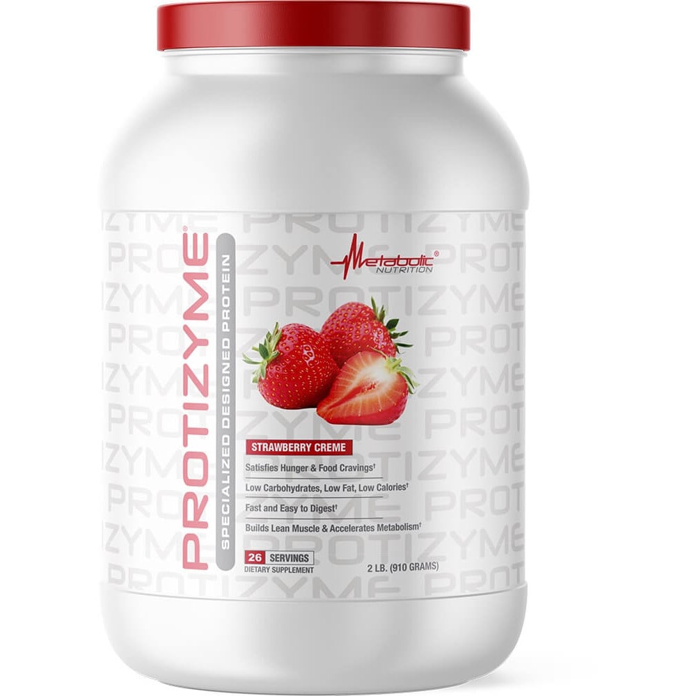 Metabolic Nutrition Protizyme - 2lbs Strawberry Creme