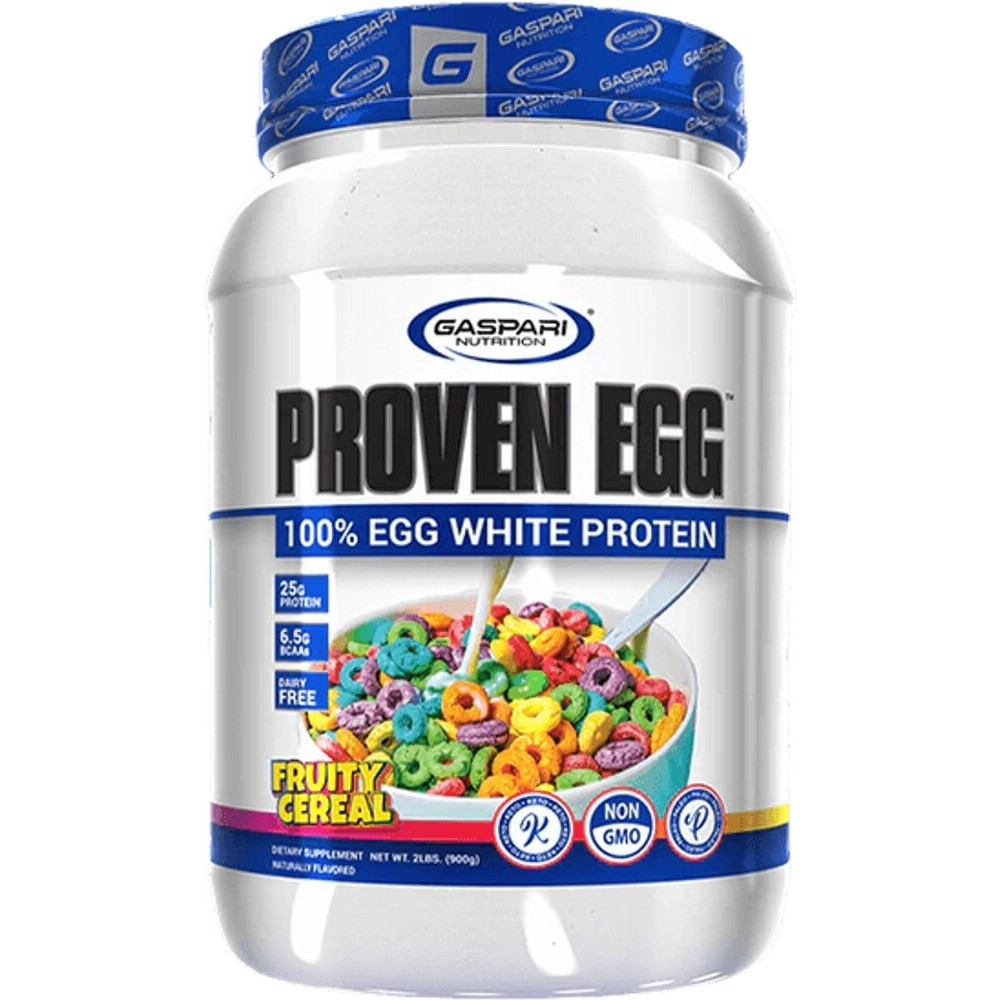 Gaspari Nutrition Proven 100% Egg White Protein - 2lbs Fruity Cereal