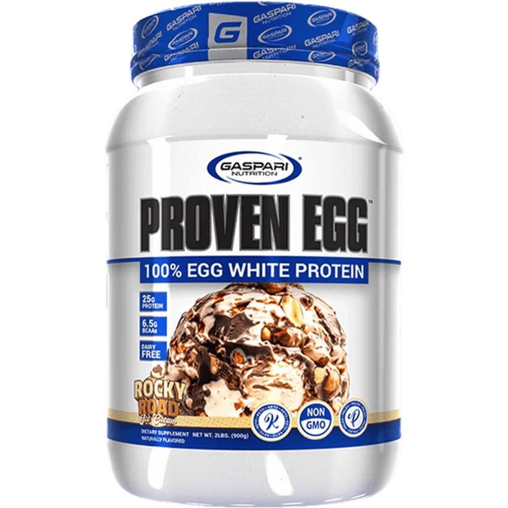 Gaspari Nutrition Proven 100% Egg White Protein - 2lbs Rocky Road