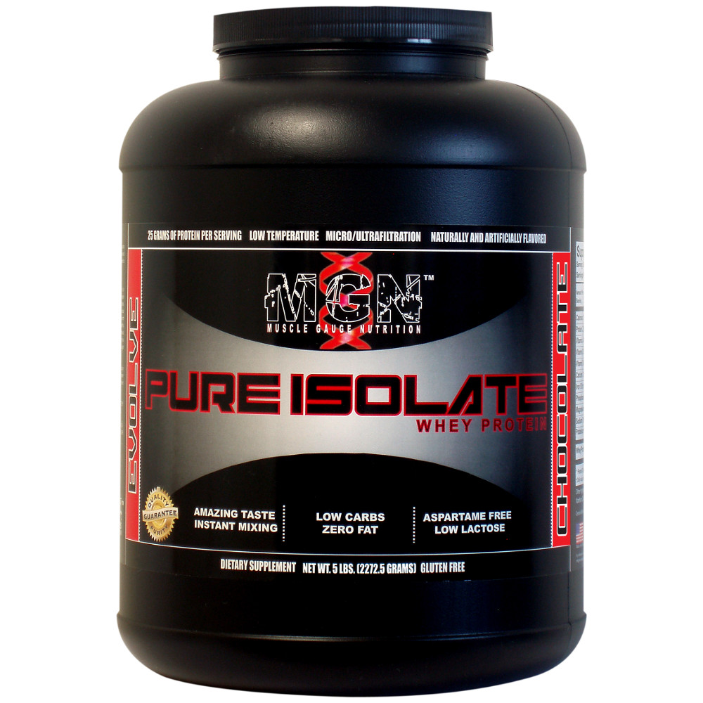 MGN Pure Whey Protein Isolate - 5lbs Chocolate