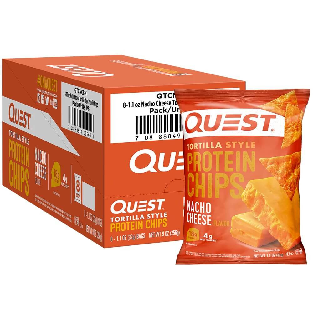 Quest Nutrition Tortilla Style Protein Chips - Box of 8 Nacho