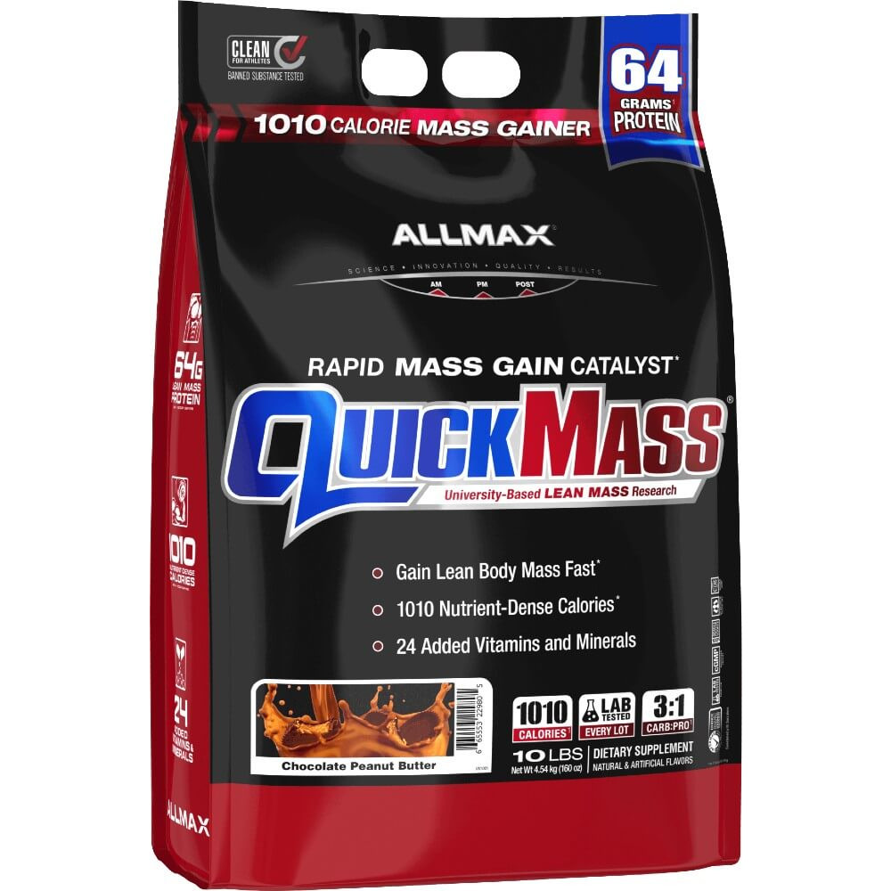 AllMAX Nutrition QuickMass - 10lbs Chocolate Peanut Butter