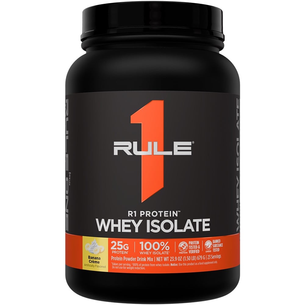 Rule 1 R1 Protein Whey Isolate - 1.5lbs Banana Creme