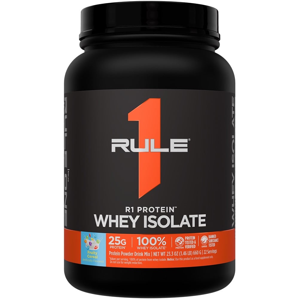 Rule 1 R1 Protein Whey Isolate - 1.5lbs Fruity Cereal
