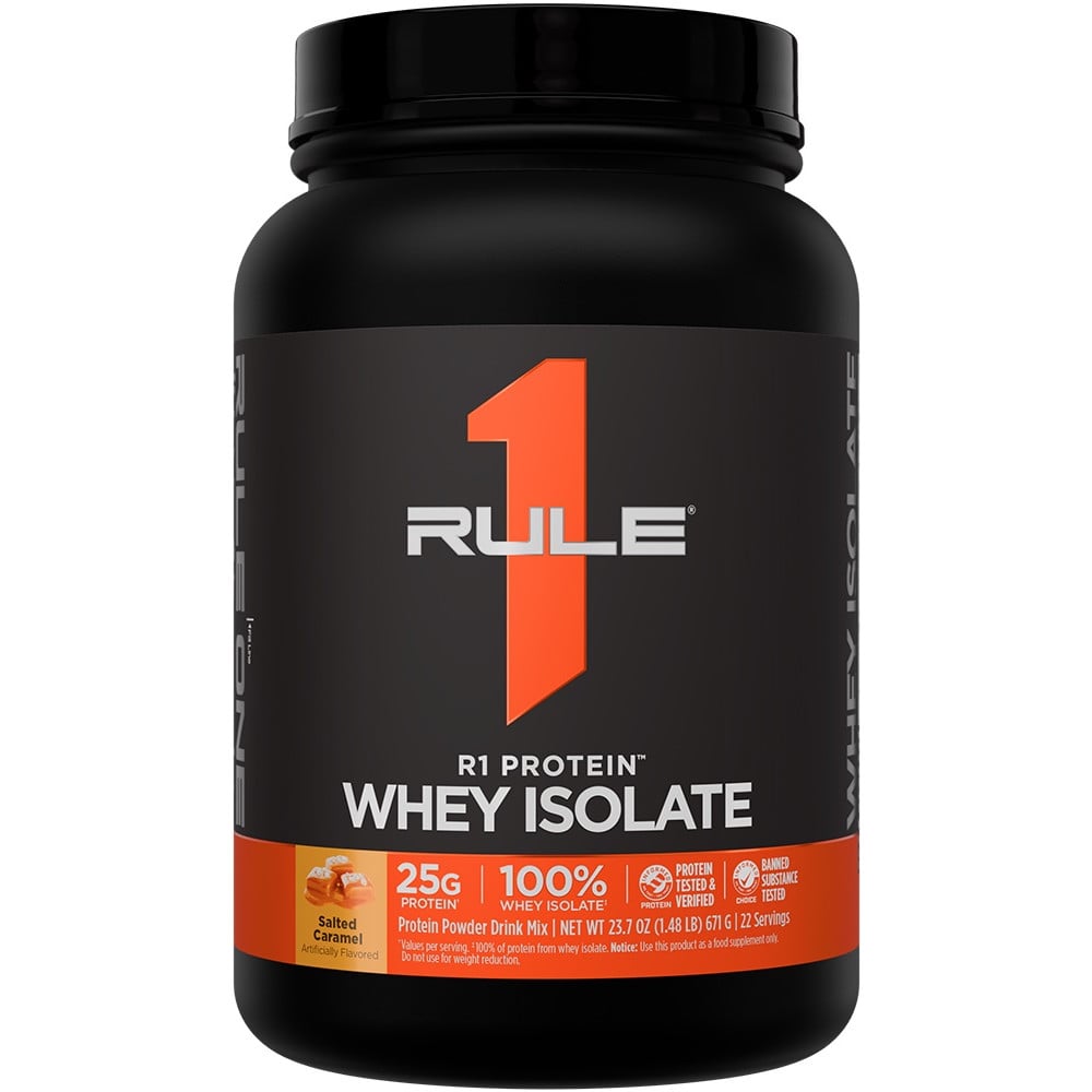 Rule 1 R1 Protein Whey Isolate - 1.5lbs Salted Caramel