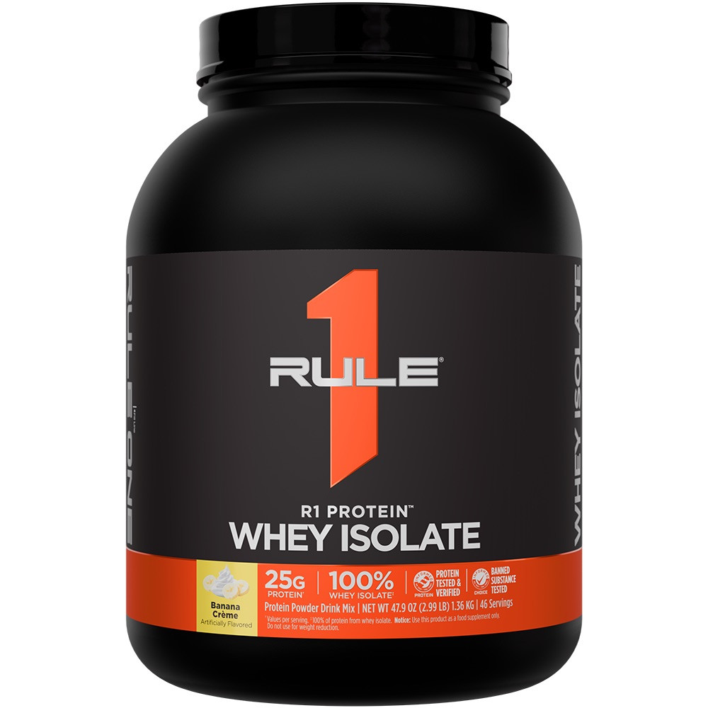 Rule 1 R1 Protein Whey Isolate - 3lbs Banana Creme