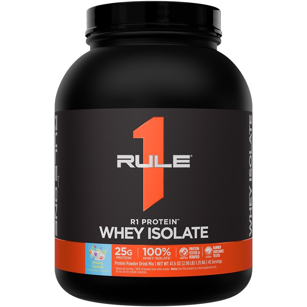 Rule 1 R1 Protein Whey Isolate - 3lbs Fruity Cereal