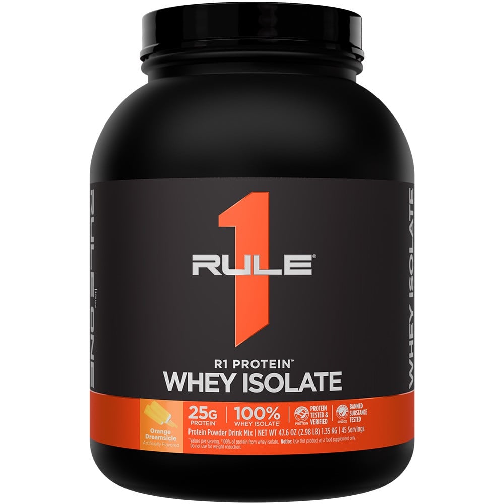 Rule 1 R1 Protein Whey Isolate - 3lbs Orange Dreamsicle
