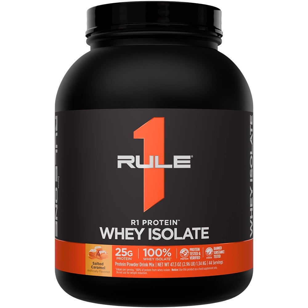 Rule 1 R1 Protein Whey Isolate - 3lbs Salted Caramel