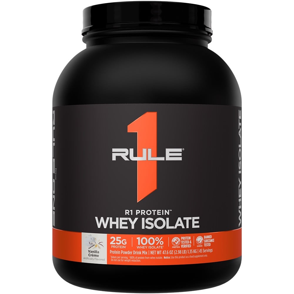 Rule 1 R1 Protein Whey Isolate - 3lbs Vanilla Creme