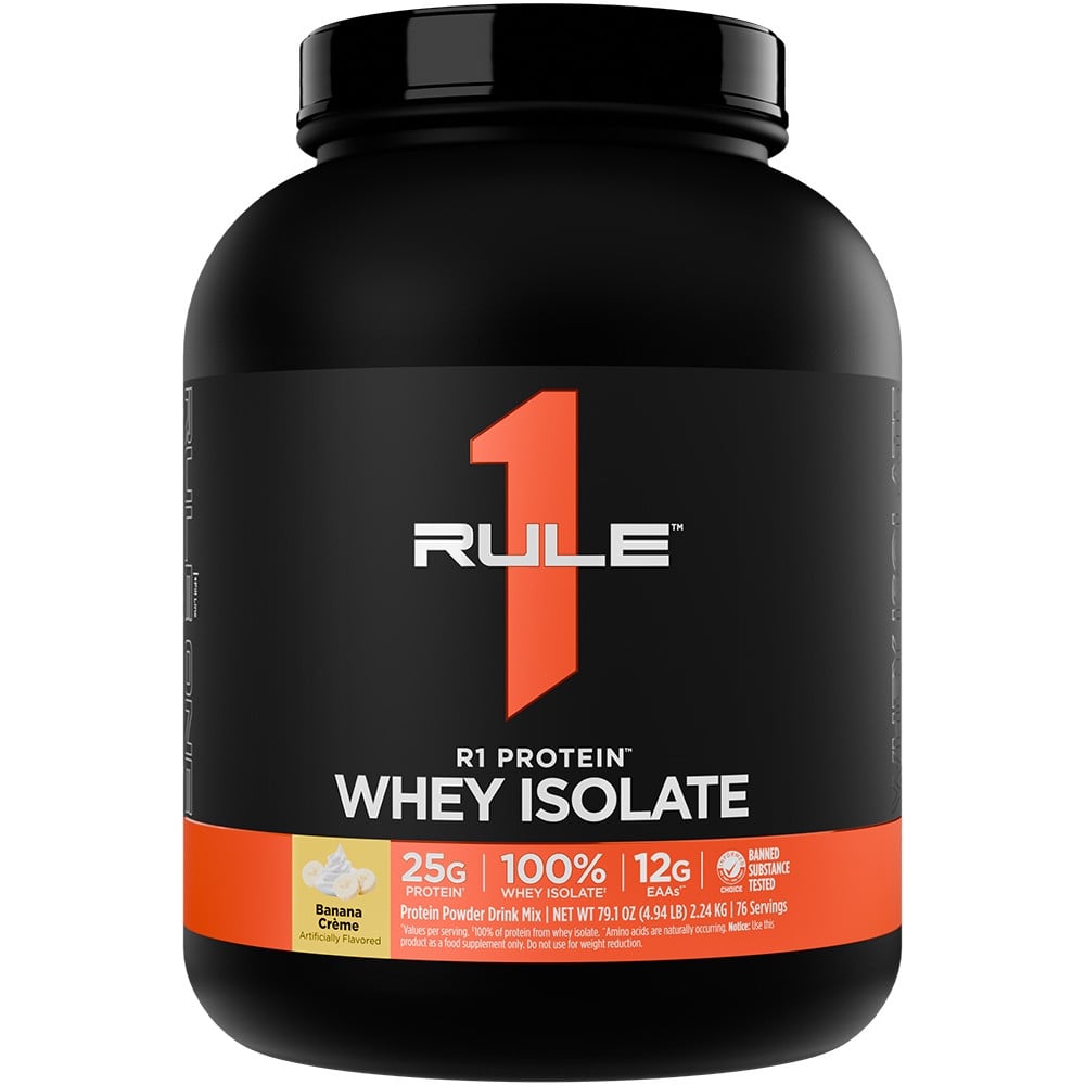 Rule 1 R1 Protein Isolate - 5lbs Frozen Banana