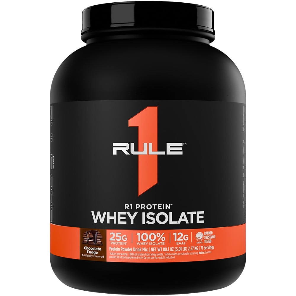 Rule 1 R1 Protein Isolate - 5lbs Chocolate Fudge