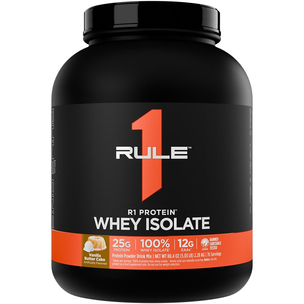 Rule 1 R1 Protein Isolate - 5lbs Vanilla Butter Cake
