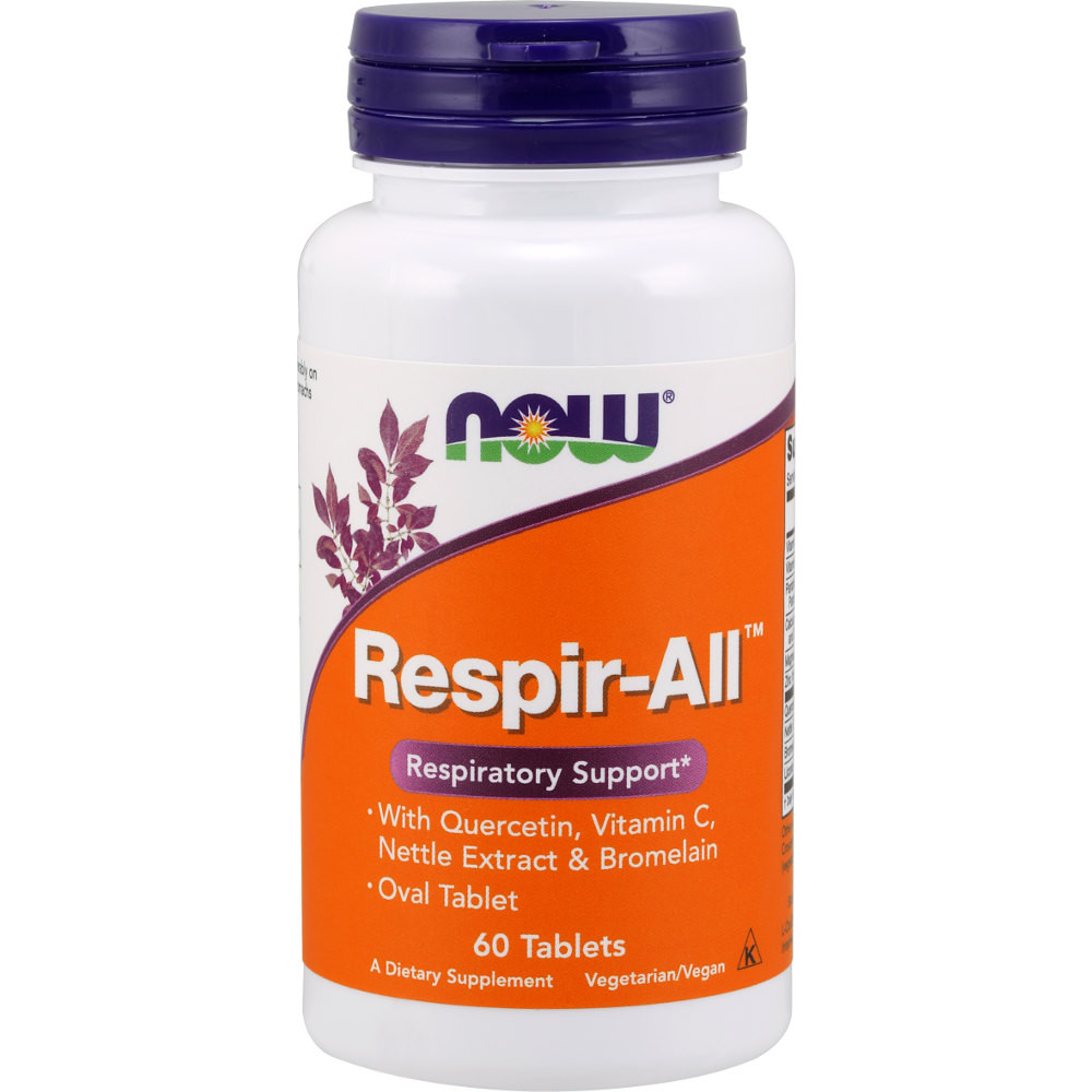 NOW Foods Respir-ALL Respiratory Support 60 Tablets