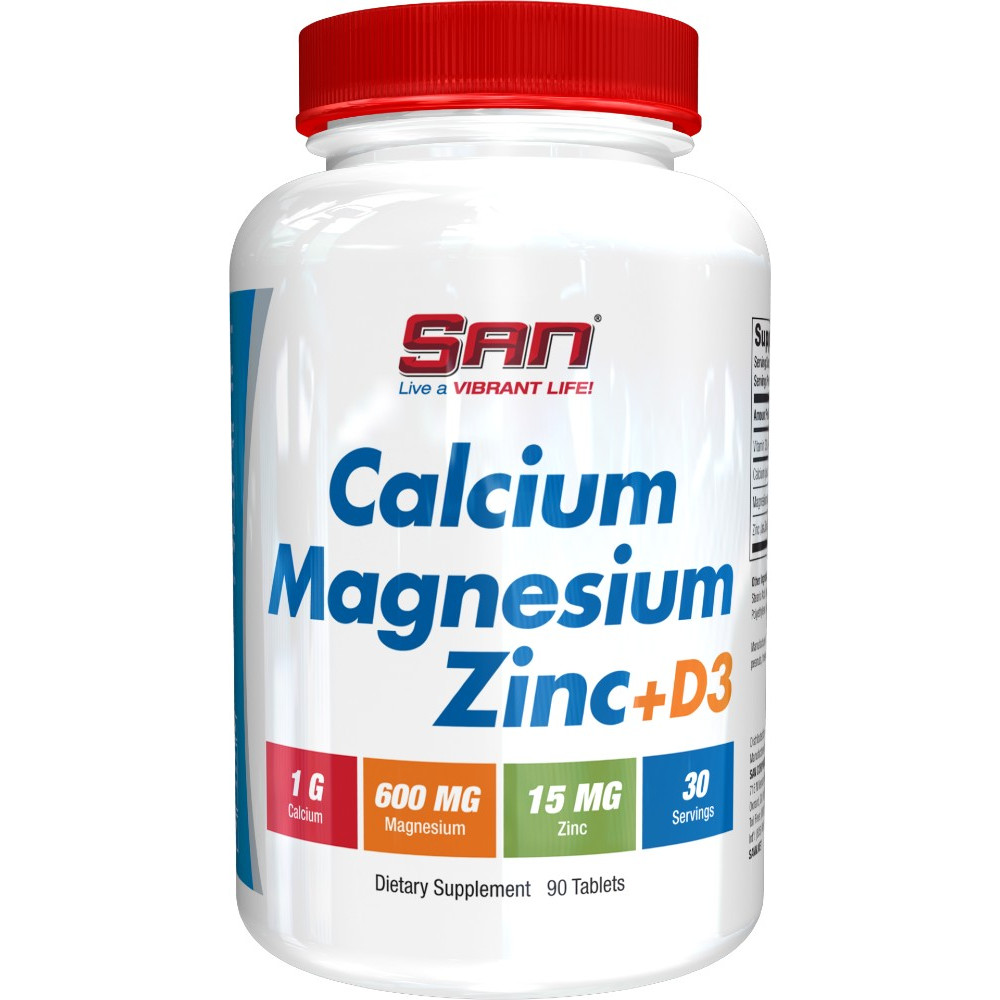 SAN Calcium Magnesium Zinc +D3 - 90 Tablets