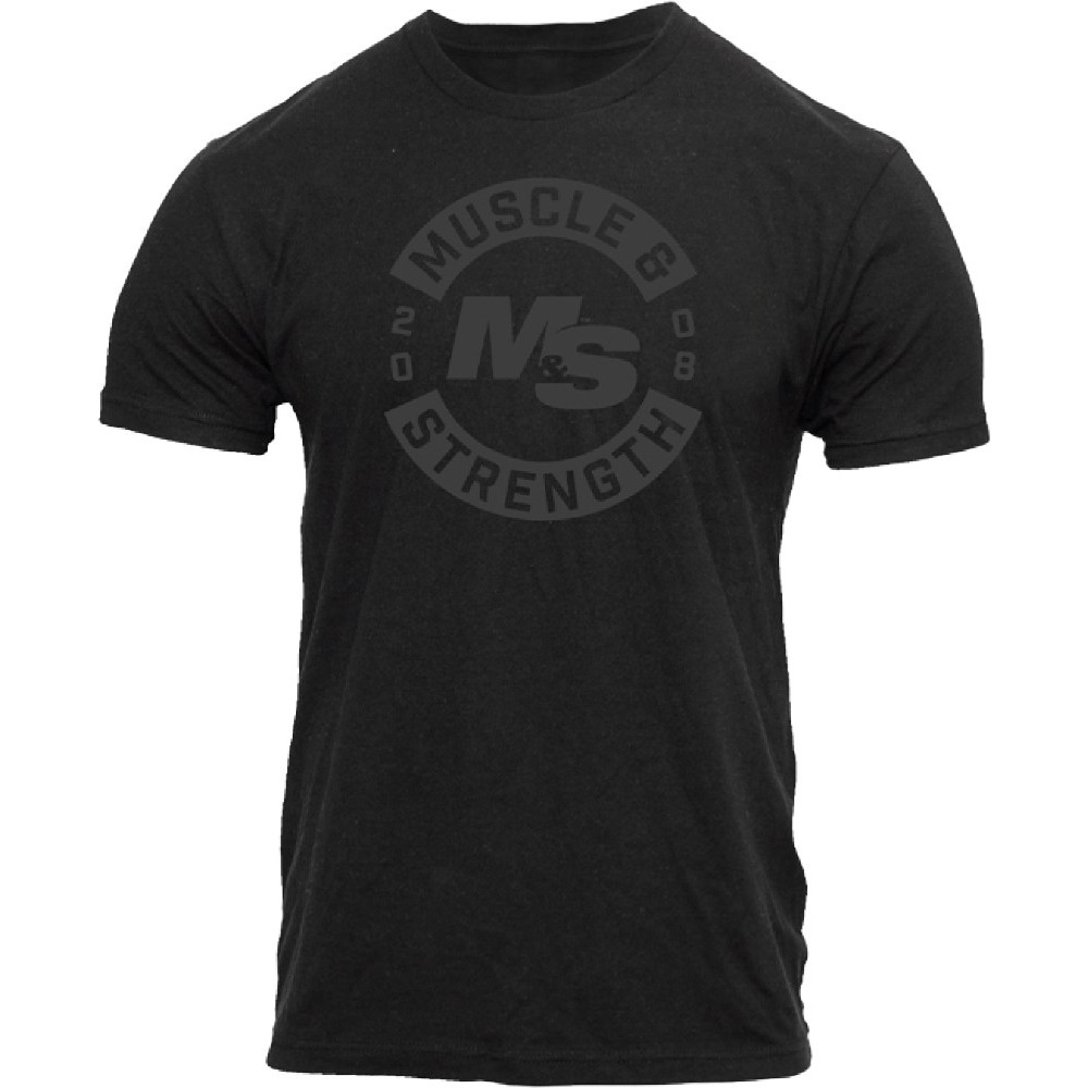 Muscle & Strength Seal Tee - Large Black