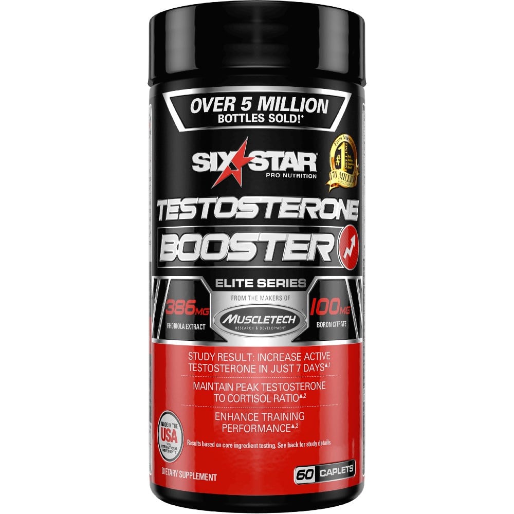 Six Star Elite Series Testosterone Booster - 60 Caplets