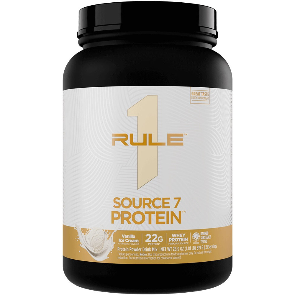 Rule 1 R1 Source7 Protein - 2lbs Vanilla Ice Cream
