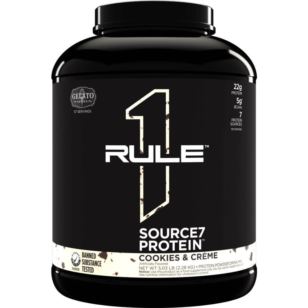 Rule 1 R1 Source7 Protein - 5lbs Cookies & Creme