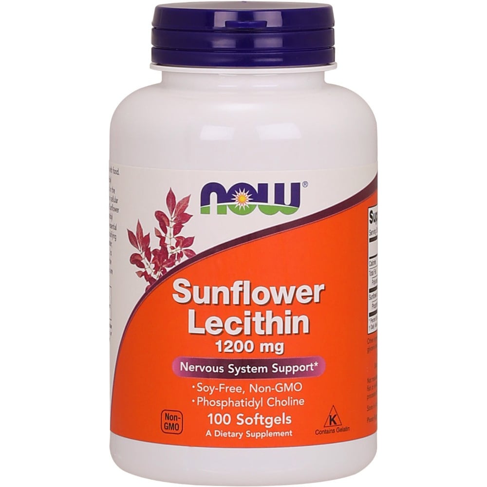 NOW Foods Sunflower Lecithin 1200mg - 100 Softgels