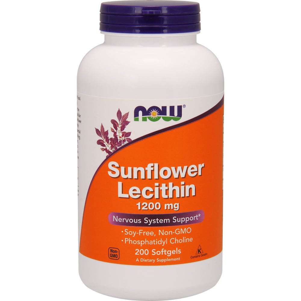 NOW Foods Sunflower Lecithin 1200mg 200 Softgels