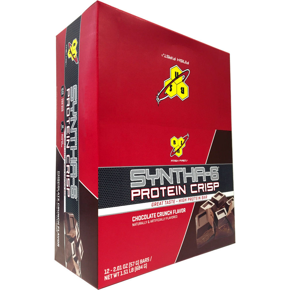 BSN Syntha-6 Protein Crisp Box of 12 Peanut Butter Crunch