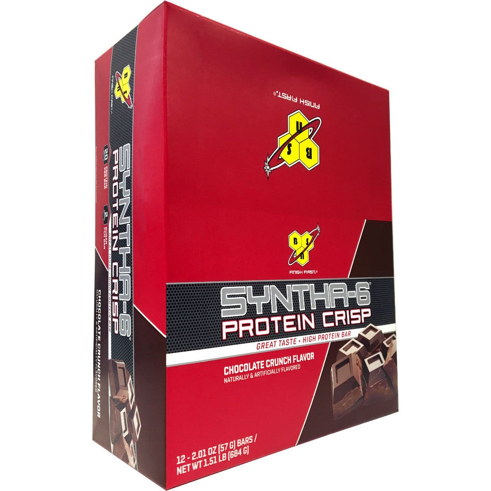 BSN Syntha-6 Protein Crisp Box of 12 Salted Toffee Pretzel