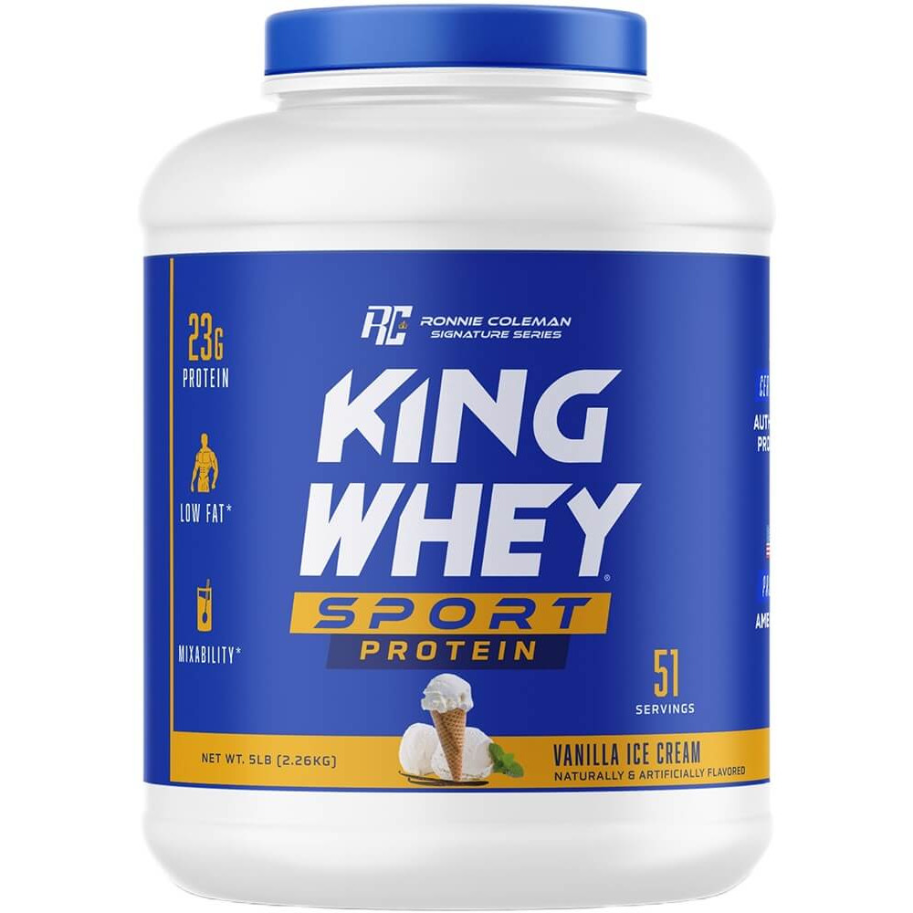 Ronnie Coleman King Whey Sport - 5lbs Vanilla Ice Cream