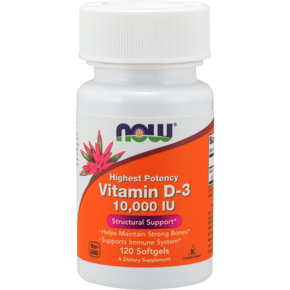 NOW Foods Vitamin D-3 10,000 IU 120 Softgels