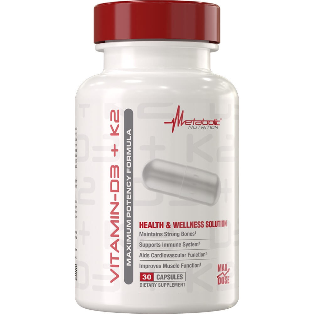 Metabolic Nutrition Vitamin D3+K2 - 30 Capsules