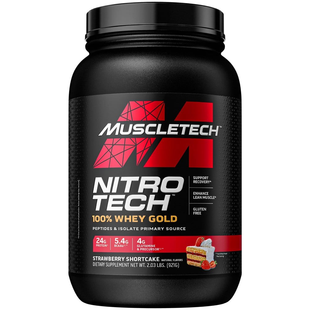 MuscleTech Nitro-Tech 100% Whey Gold - 2lbs Strawberry Shortcake