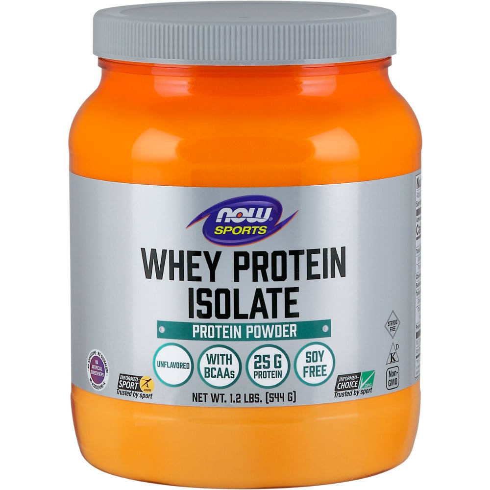 NOW Foods Whey Protein Isolate 1.2lbs Unflavored