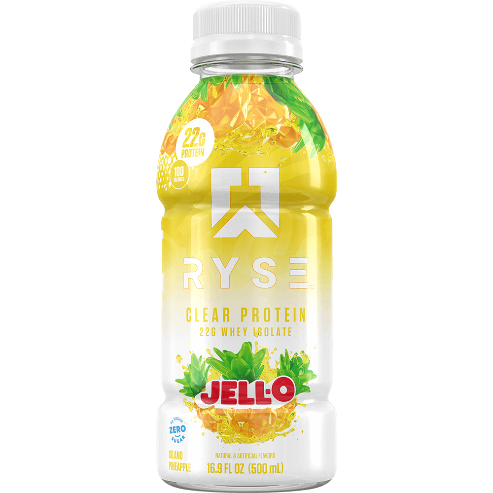 Ryse Clear Whey Protein RTD - 1 Bottle JELL-O Island Pineapple
