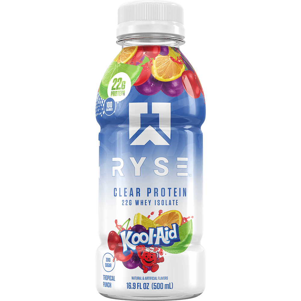 Ryse Clear Whey Protein RTD - 1 Bottle Kool-Aid Tropical Punch