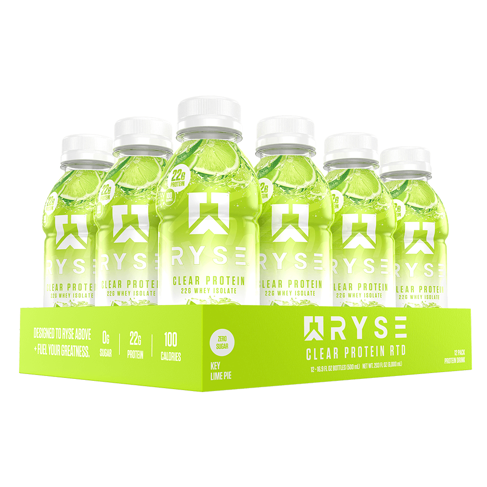 Ryse Clear Whey Protein RTD - Box of 12 Key Lime Pie