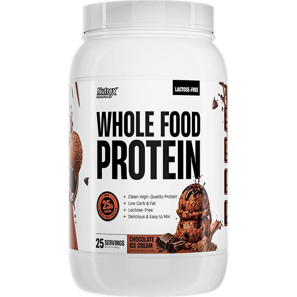 Nutrex Whole Food Protein - 2lbs Chocolate Ice Cream