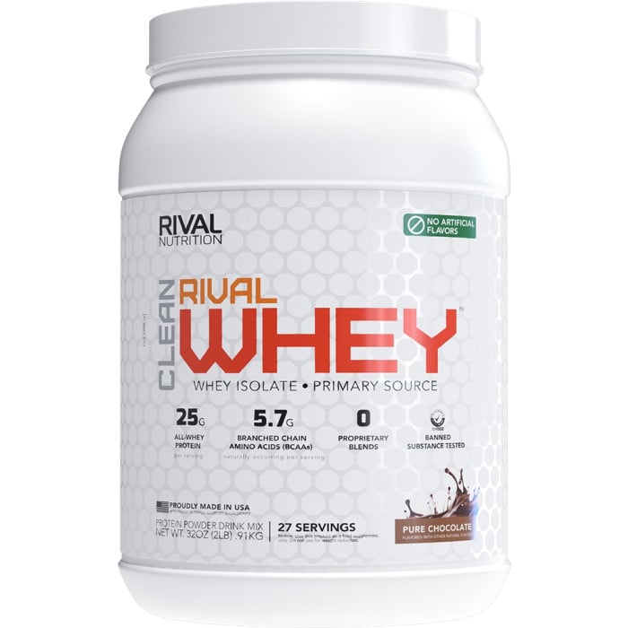 Rival Nutrition Clean Rival Whey - 2lbs Pure Chocolate