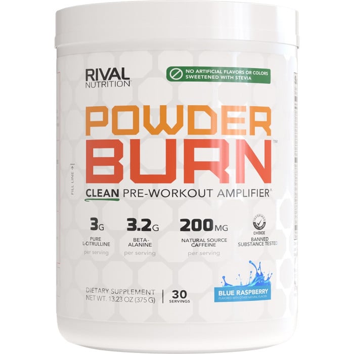 Rival Nutrition Clean Powder Burn - 30 Servings Blue Raspberry