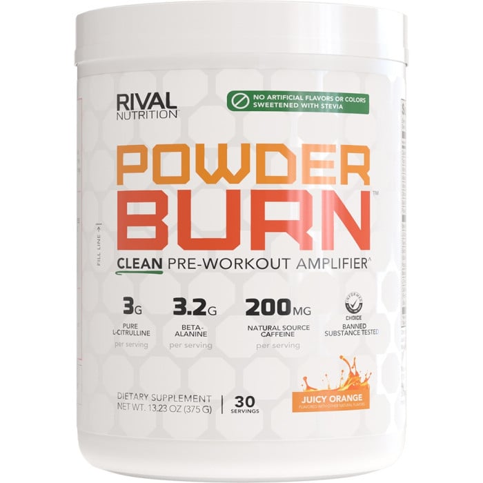 Rival Nutrition Clean Powder Burn - 30 Servings Juicy Orange