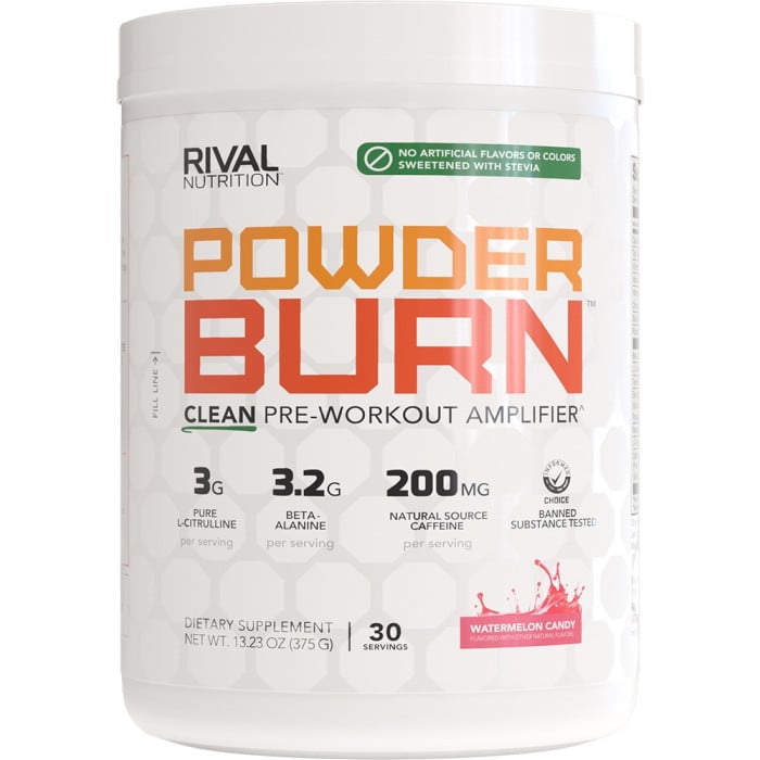 Rival Nutrition Clean Powder Burn - 30 Servings Watermelon Candy