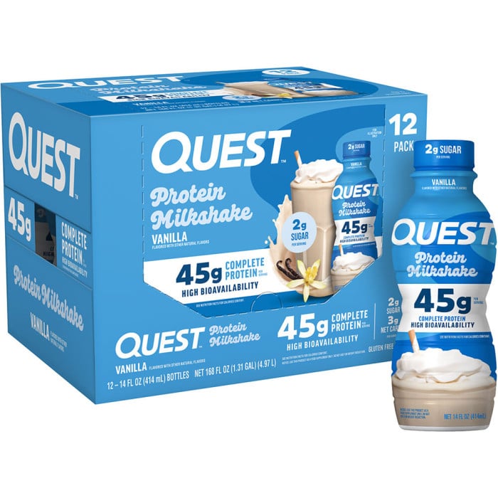 Quest Nutrition Protein Milkshake - Box of 12 Vanilla