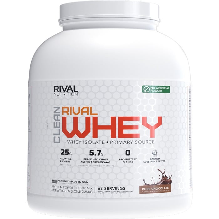 Rival Nutrition Clean Rival Whey - 5lbs Pure Chocolate