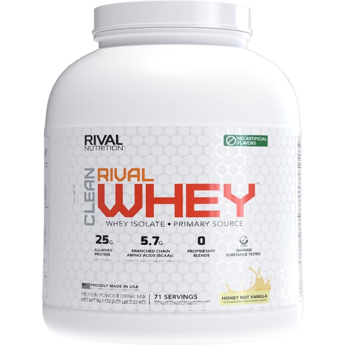 Rival Nutrition Clean Rival Whey - 5lbs Honey Nut Vanilla