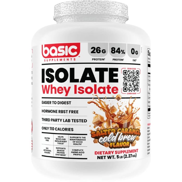 Basic Supplements Basic Isolate - 5lbs Salted Caramel Cold Brew