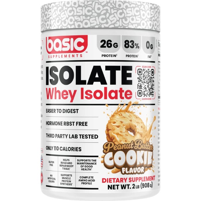 Basic Supplements Basic Isolate - 2lbs Peanut Butter Cookie