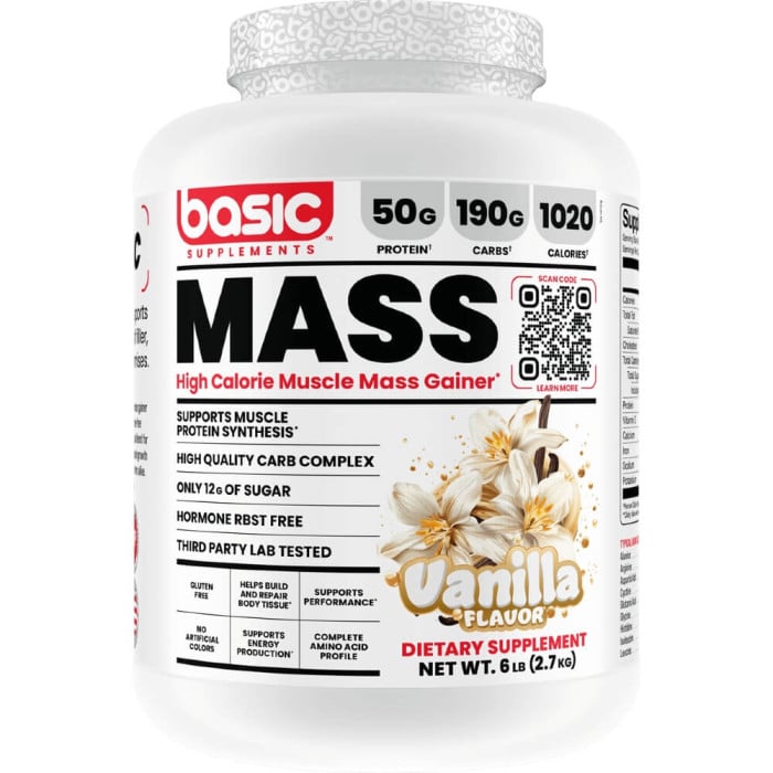 Basic Supplements Basic Mass - 6lbs Vanilla