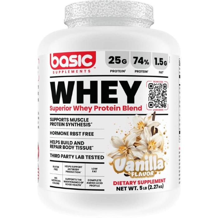 Basic Supplements Basic Whey - 5lbs Vanilla