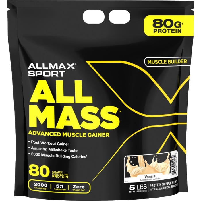 Allmax Nutrition Allmass Sport Gainer - 5lbs Vanilla
